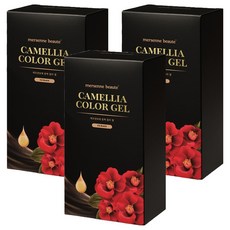 메르센보떼 동백 염색약 140ml, 3개, 아이스블랙