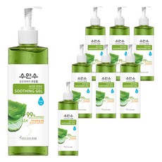 Suansu蘆薈溫泉水舒緩凝膠泵型, 400ml, 8個