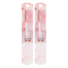 COSMOS pro user 彎頭眼線刷 U217, 適用於眼線產品, 白色, 2支