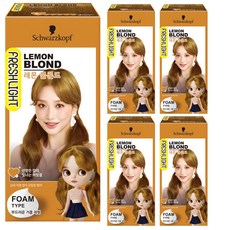 FRESHLIGHT 富麗絲 FRESHLIGHT泡泡染髮劑, 檸檬亞麻色, 5盒