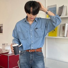 더플로우커머스 남성용 봄 가을에 입기 딱 좋은 훈남핏 청남방