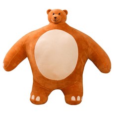 I'CLE 寬肩小頭娃娃 小熊款, 24cm, 1個, 熊款 土色