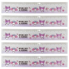 Sanrio 三麗鷗 歡樂系列直尺 16cm, 5個, 款式隨機