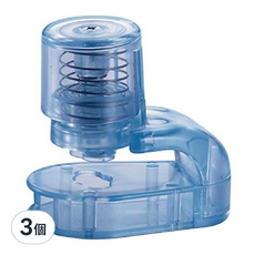 片錠劑取出器, M0459, 藍色透明, 聚苯乙烯樹脂、不鏽鋼, 60x62mm, 日本產, 3個