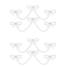 instant tattoo TTT 珠光蕾絲紋身貼紙, 混合顏色, 2個