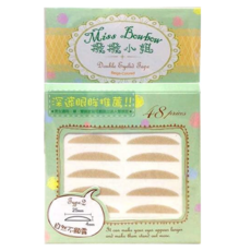 Miss Bowbow 撥撥小姐 3M雙眼皮貼中包裝 25 x 4mm 48個, 2號深邃眼眸, 1組