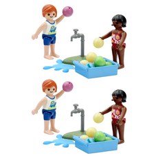 Playmobil 摩比人 兒童與水球公仔 71166, 2套