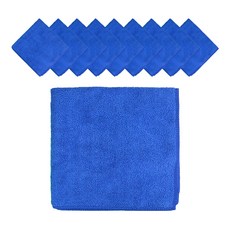 World Clean 高級經編超細纖維手擦巾 中型, 10個, 藍色
