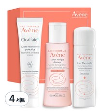 아벤느 시칼파트 플러스 SOS 크림 + 젠틀 토닝 로션 + 오 떼르말 미스트 피부진정 세트, 4세트