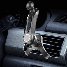 AUTO CREW Y型旋轉式支架夾式出風口車用支架, 黑色, 2個