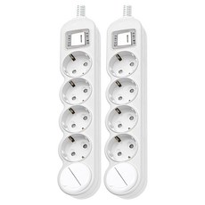 LED通用主過載閉鎖多頭5孔EPM-L305A+安全蓋套裝, 2個, 40cm