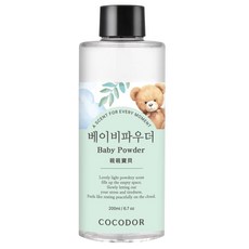 COCODOR 珂珂朵爾 Refill Diffuser 室內擴香補充瓶 200ml 聞得到的清新自然清爽感 增添生活質感 通過SGS安全檢測, BABY POWDER 親親寶貝, 1件