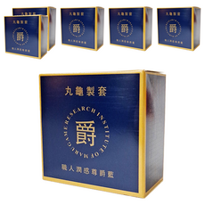 丸龜製套 職人潤感尊爵藍 保險套 滋潤型, 6入, 6盒