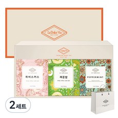 La Dolce Vita 頂級花草茶3種禮盒組 + 提袋, 洛神花 1.2g x 6p + 薄荷 1.2g x 6p + 檸檬香蜂草 1.2g x 6p, 2套