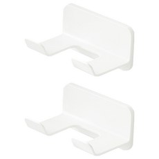 World Clean 簡約免鑽孔吹風機架, 2個, 白色