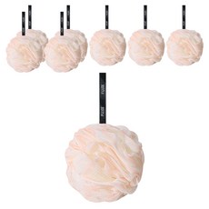 JjaeJjae Market 豐盈漸層沐浴球 KCY-3, 粉紅色, 8個, 1入