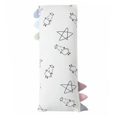 baa baa sheepz 抱抱羊 Buddy cute系列 安撫抱枕 - 95%竹纖維 5% 彈性纖維, 中(38 x 18cm), 白色