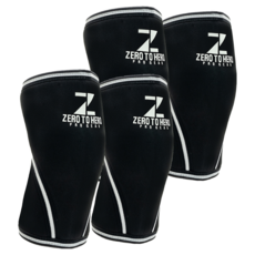 제로투히어로 네오프렌 팔꿈치 보호대 1쌍, 2세트, BLACK