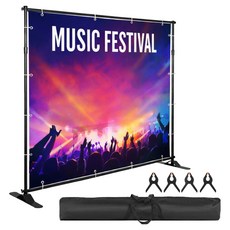 DAEHAN 拍照牆 室內 室外 橫幅 標語牌 掛架 拍照區 安裝 布條 支架, 單一顏色, 1套