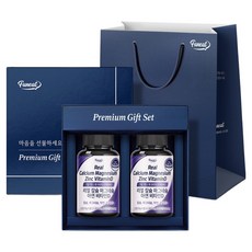 趣真鈣鎂鋅維生素D禮盒+購物袋, 1盒, 243g