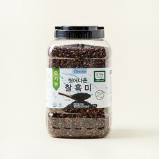 유기농 씻어나온 찰흑미, 4kg, 1통
