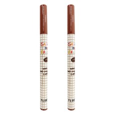 FLORTTE 花洛莉亞 水果沙拉系列 #02咖啡奶凍 防水眼線液筆 0.5ml, 2件