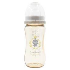 PUKU 藍色企鵝 PPSU母乳實感寬口奶瓶, 3個月以上, 280ml, 1個