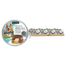 惜時 Boby 特級機能愛犬餐杯, 角切牛肉 + 鵪鶉蛋 + 南瓜, 80g, 24罐