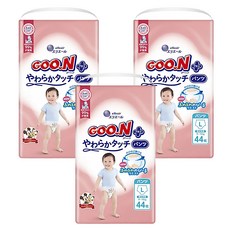 GOO.N 大王 日本製 肌快適褲型尿布 9~14 kg, L, 132片