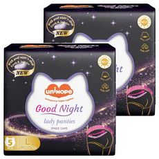 優和寶 安睡褲, 2個, 5片, L(80~125cm)