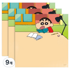 Flyingwhales 蠟筆小新迷你便條紙, 學習, 50張, 9個