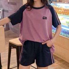 마켓레브 임부 여름 상하 트레이닝 세트