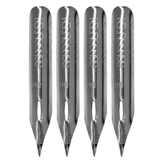 AP 普思 SCHOOL 筆尖 日本製 M2004 學生書法繪畫筆尖組 (2個入), 銀色, 2組