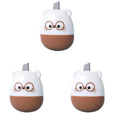 다다랜드 택배 송장 정보 지우개, 브라운, 3개