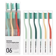 RoRoBELL WAWA頂級牙刷, 6入, 1組