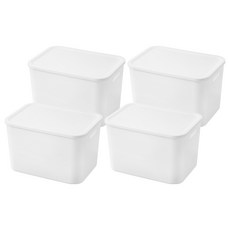 comet Home 簡約收納整理箱, 白色, 4個