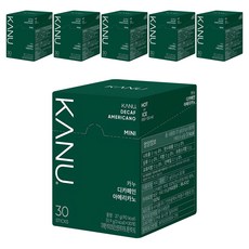 KANU 低咖啡因即溶美式咖啡 迷你裝, 0.9g, 30條, 6盒