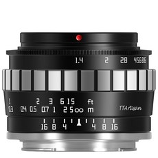 티티아티산 23mm F1.4 후지필름 X 마운트 렌즈 블랙실버, TTArtisan 23mm F1.4