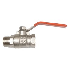 新多多小舖 四分內外牙球塞凡而, NS ball valve，外牙直徑2.1cm, 內牙內徑1.9cm, 長度5.8cm, 1個