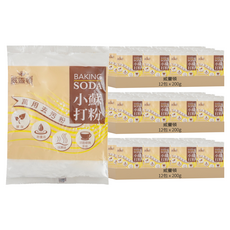 威靈頓 小蘇打粉, 200g, 萬用去汙粉, 環保, 除重油, 除異味, 除咖啡與茶垢, 3袋