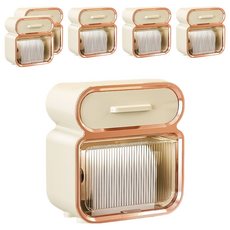 小麥購物 奶油風壁掛面紙盒 C631 大 413g, 奶油白, 6個