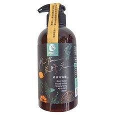 DAWOKO 木酢達人 炭時光 森林沐浴露 保濕 All-in-One 木質香調, 300ml, 1瓶