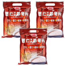 健而美 薏仁牛奶燕麥片, 枸杞+薏仁+糙米+燕麥片, 420g, 3袋