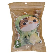 可蒂毛毛 拉查花聯名貓草包 花花龍，貓咪紓壓玩具，聚酯纖維+棉花+貓薄荷+木天蓼棒粉+蟲果果粉, 1個