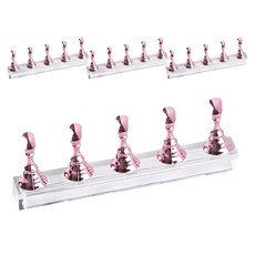 水晶美甲片展示架組, 粉紅色, 4個