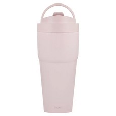 WOKY 沃廚 台灣公司貨 雙層陶瓷渾圓杯, 粉色, 750ml, 1個