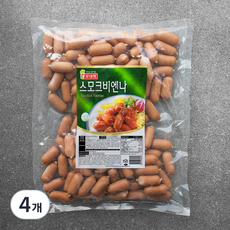 롯데햄 스모크 비엔나, 1kg, 4개