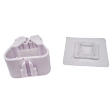 AXIS 艾克思 滾輪式免釘無痕貼防水拖把掃把收納掛架 5 x 5cm, 白色, 4個