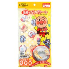 LEC 吸著式重覆使用便座墊片 防臭纖維, 0.3 x 38 x 9.5cm, ANPANMAN 麵包超人, 1包