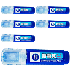 CKS 新雪克 修正液 環保速乾型 F1250M-1, 6個, 12g